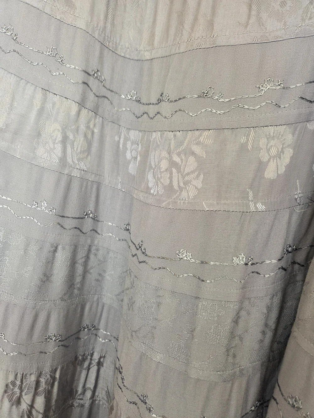 Coldwater Creek Boho Tiered Blue Maxiskirt Sz 1X Preloved - Picture 10 of 10